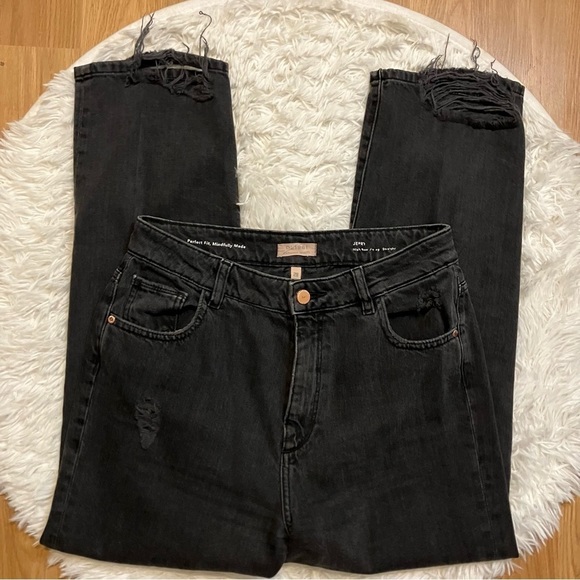 DL1961 Women's Straight Leg Jeans - Black - Picture 2 of 11